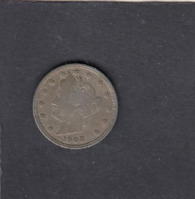 Beschrijving: 5 Cent LIBERTY